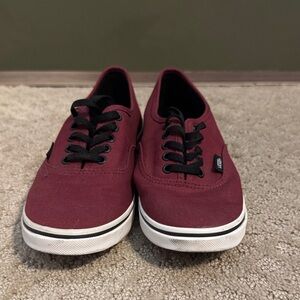 Vans Maroon Canvas Shoes